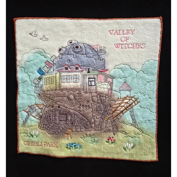 Studio Ghibli Other - Studio Ghibli Park Exclusive Howl's Moving Castle Witch Valley Mini Towel 10x10"
